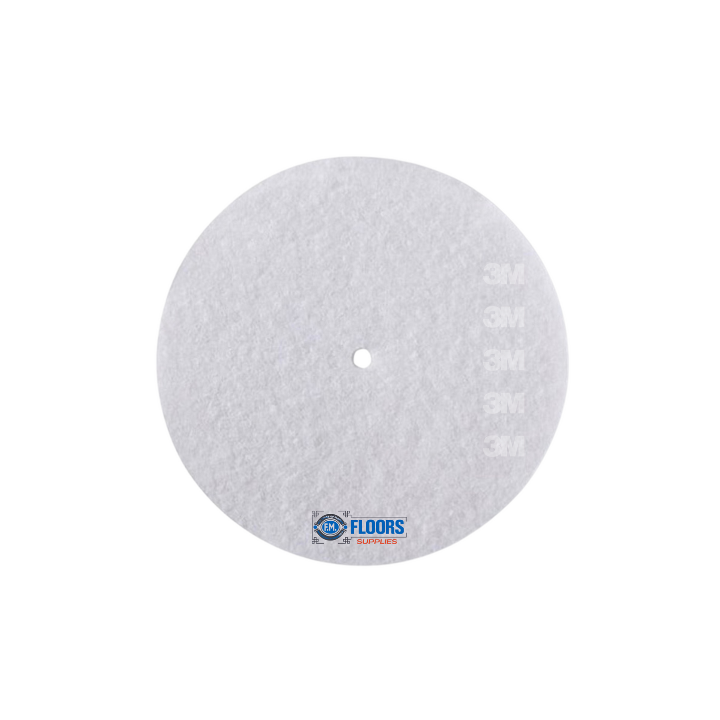 3M White Edger Pad 7" x 5/16