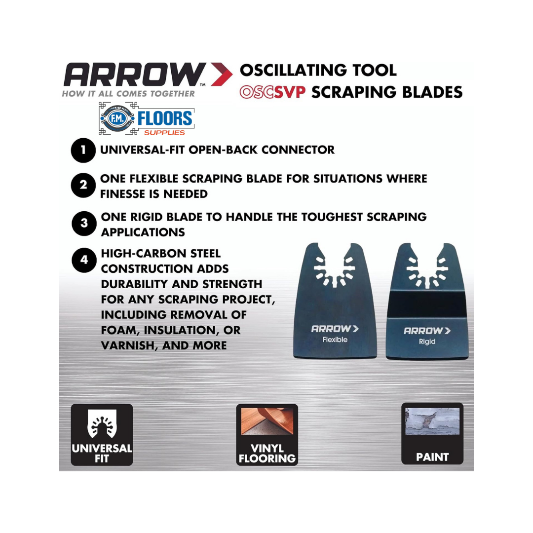 Arrow Fastener Scraper Variety Pack 2PC