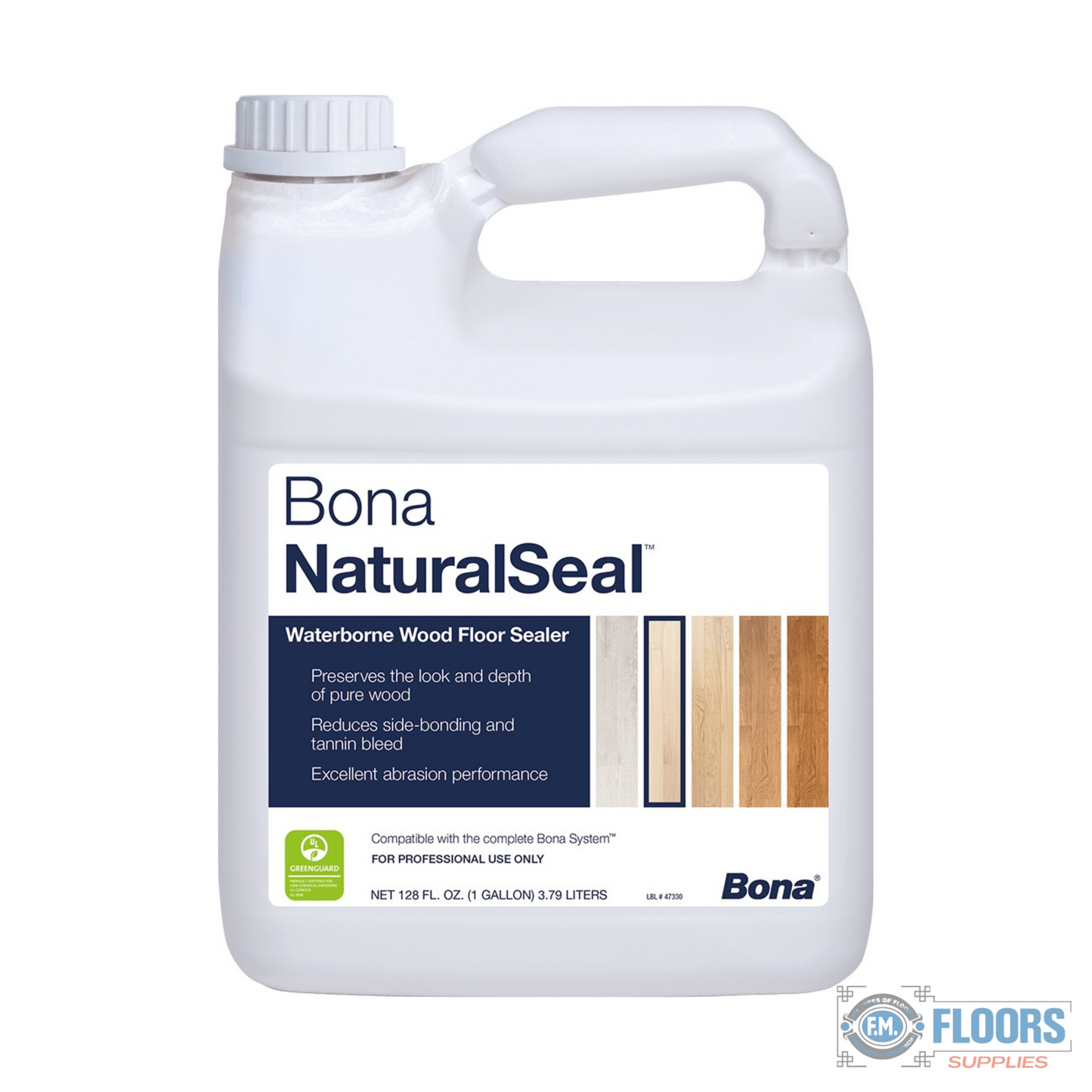 Bona NaturalSeal Floor sealer creating the look of unfinished wood