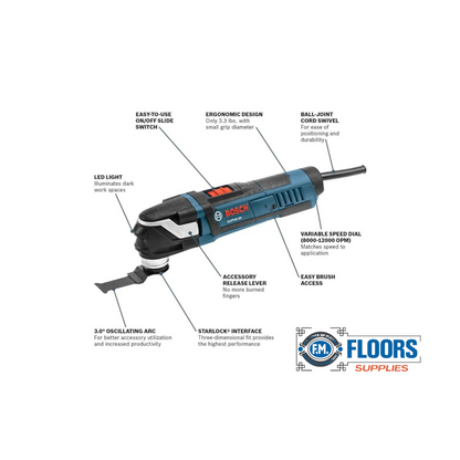 4 Amp Corded StarlockPlus Oscillating Multi-Tool Kit (32-Piece) Bosch