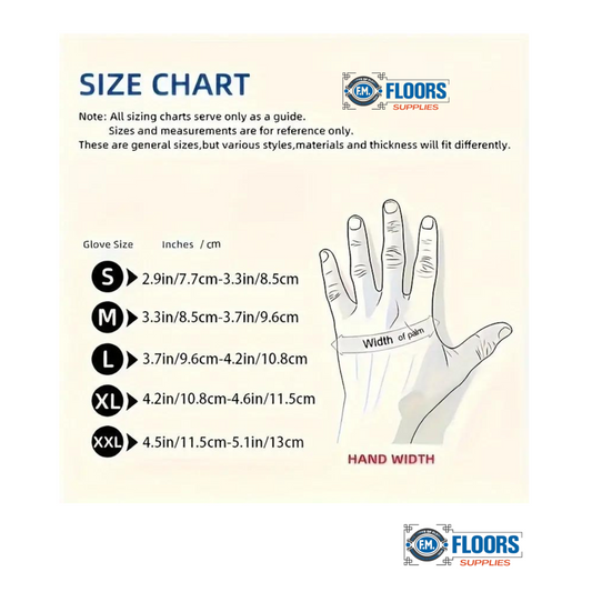 Heavy-Duty Waterproof Nitrile Gloves