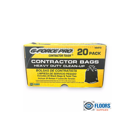 G-Force Pro Contractor Tough Heavy Duty Clean-Up Bags