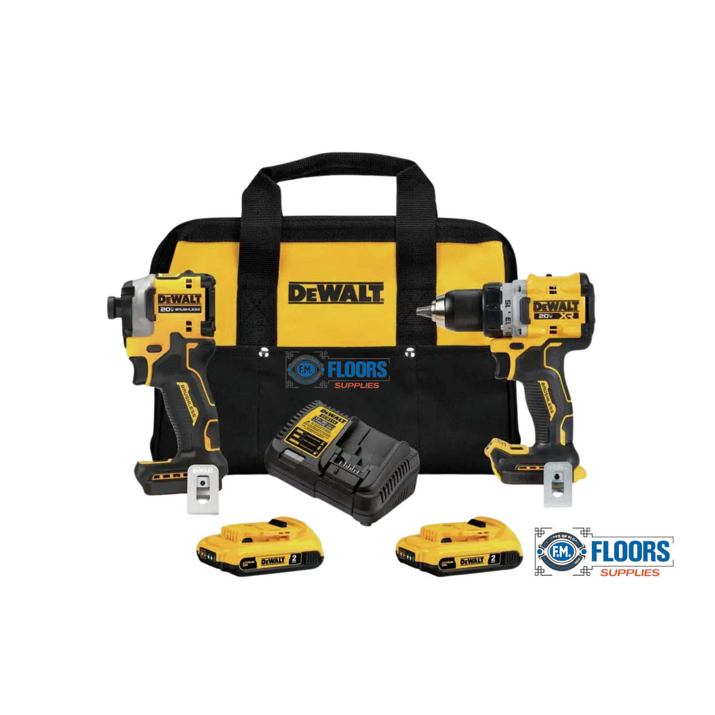 DeWalt 20V MAX XR DD & ATOMIC Impact Combo Kit DCK2051D2