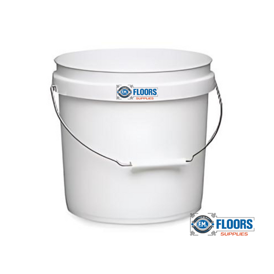 2 Gallon White Plastic Pail