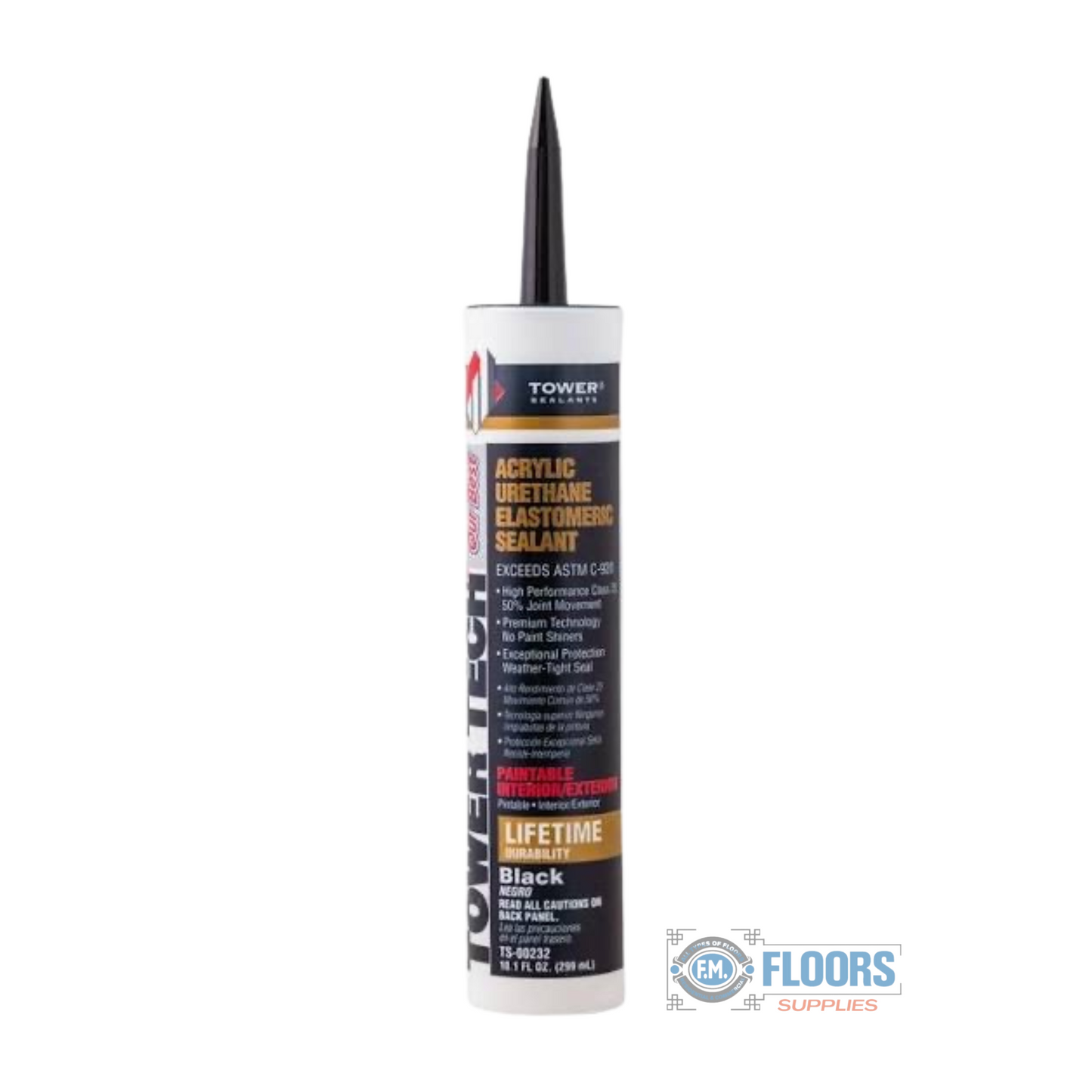 TOWER TECH²™ Superior adhesion to most substrates with 800% elongation.